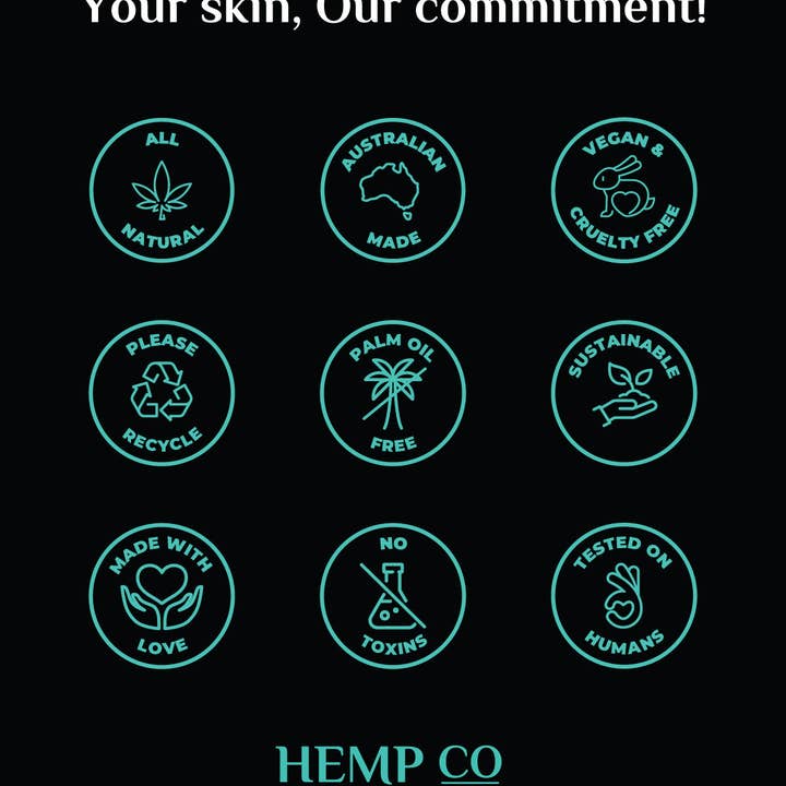 Hemp Co Australia - Wholesale Facial Care Set/Kit - Detox, purify, restore & hydrate - Hemp Skincare Pack16