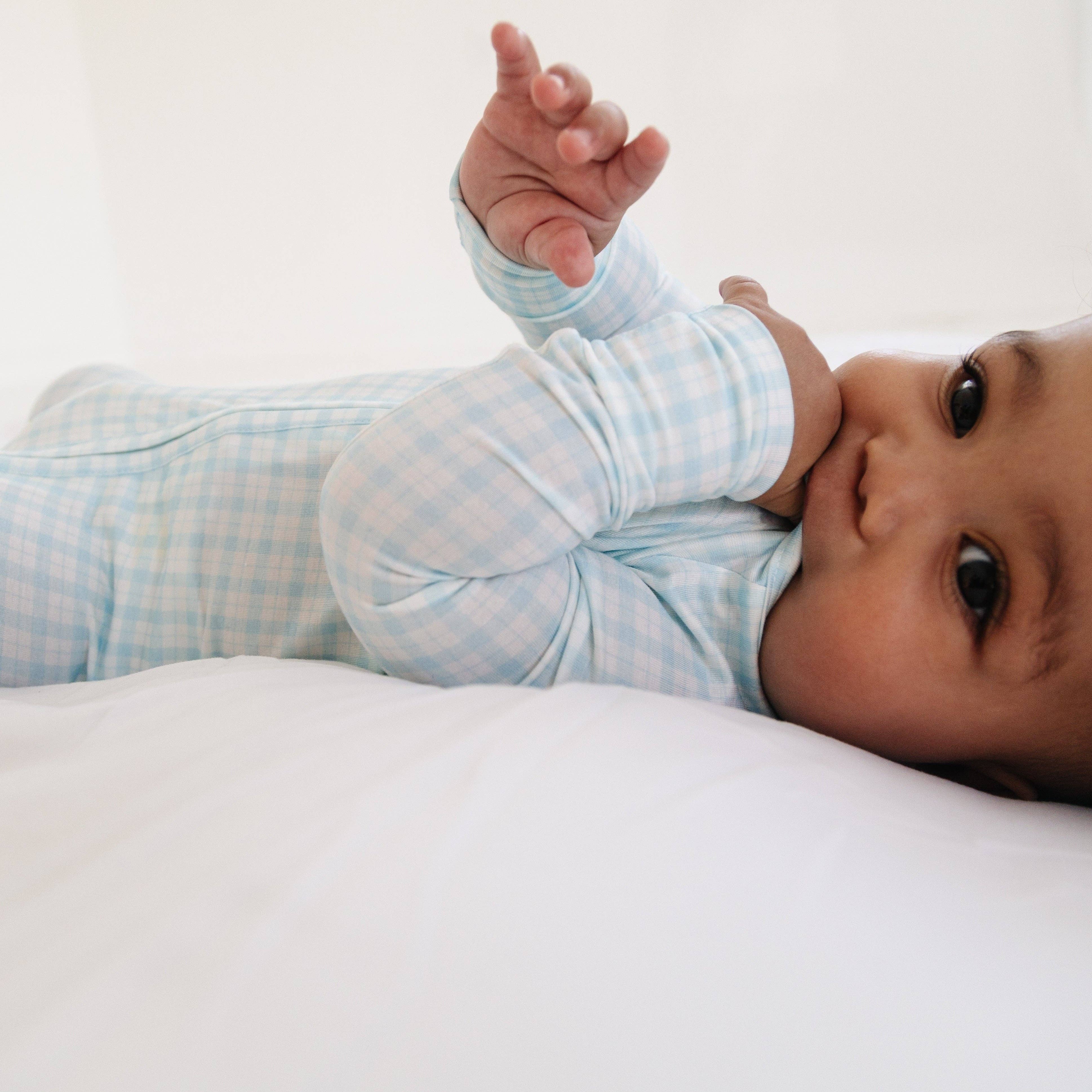 Motette - Vente Grenouillère – bébé - Dormeur en bambou Coastal Check4