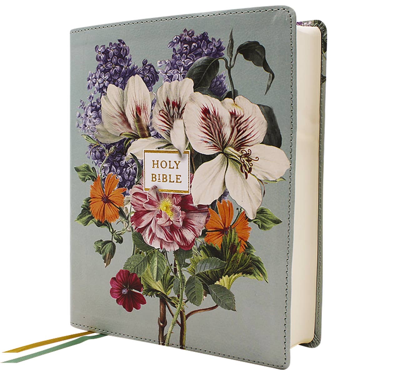 HarperCollins Christian Publishing - Wholesale Religion - NIV Artisan Collection Bible LP Leathersoft Sage Floral9