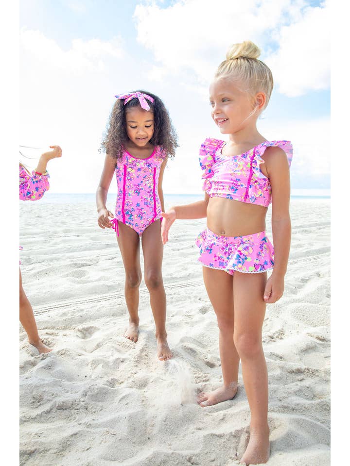 Blueberry Bay - Wholesale Two Piece Swimsuit - Kids - Poolside Escape Two Piece Swimsuit5