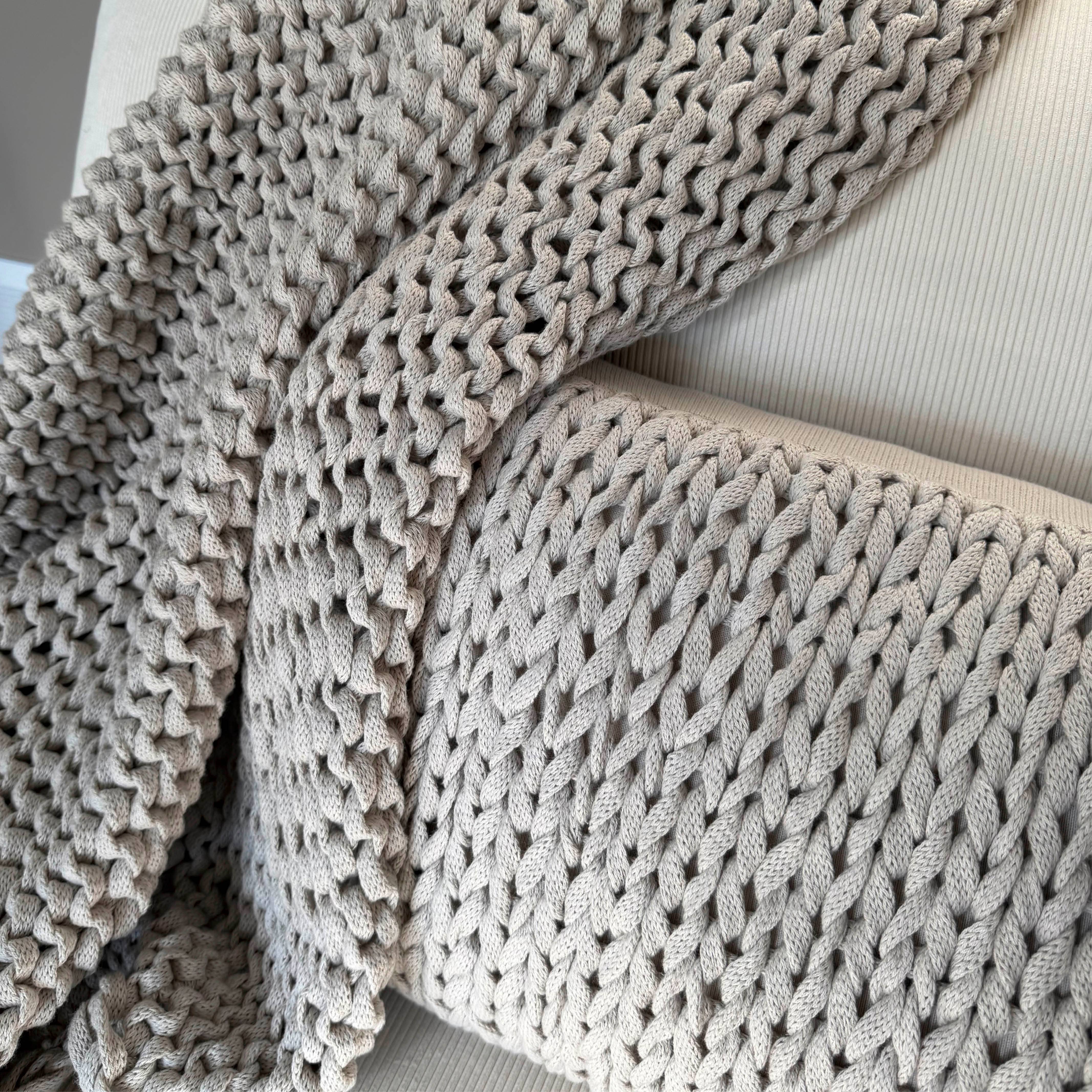 Merben International Inc. - Wholesale Throw Blanket - Rami Throw - Oatmeal1