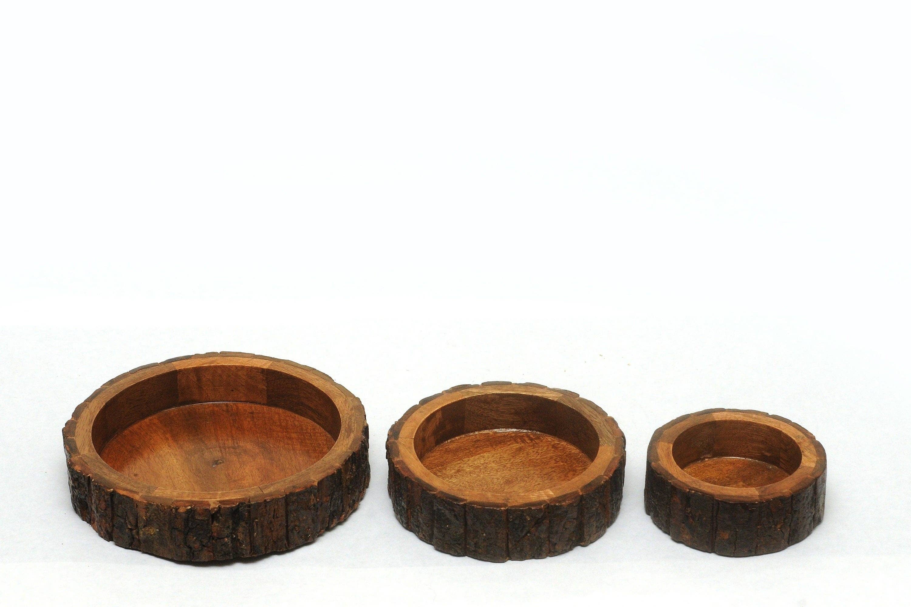 Advance Pet Products - Wholesale Pet Bowl - Cat/Dog - All-Natural Mango Wood Bark Water and Food Bowl Non-BPA Coat4