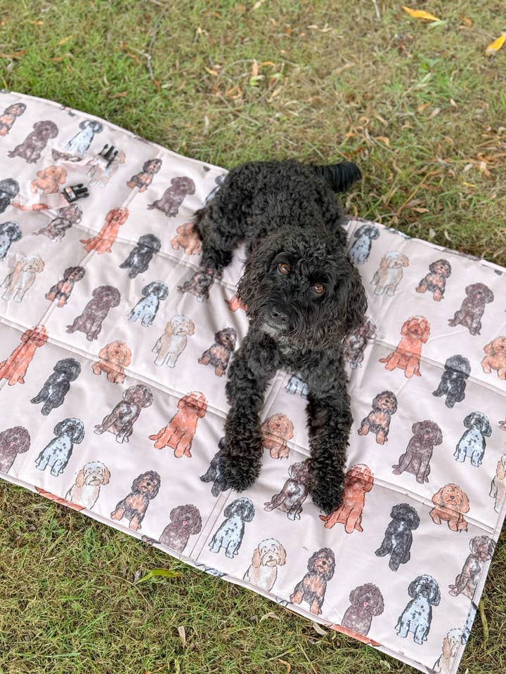 The Oodles & Doodles Travel Mat for wholesale by The Paw Print Boutique