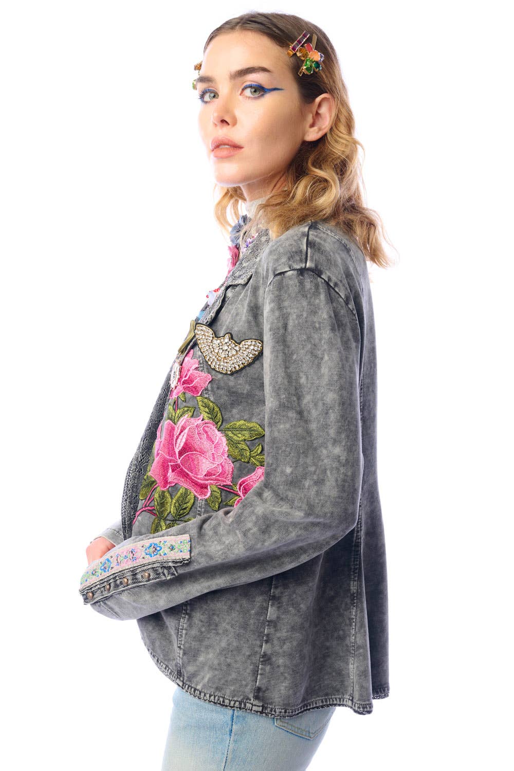 Charcoal Colonel French Terry Knitted Jacket - Blazer for wholesale on Faire6