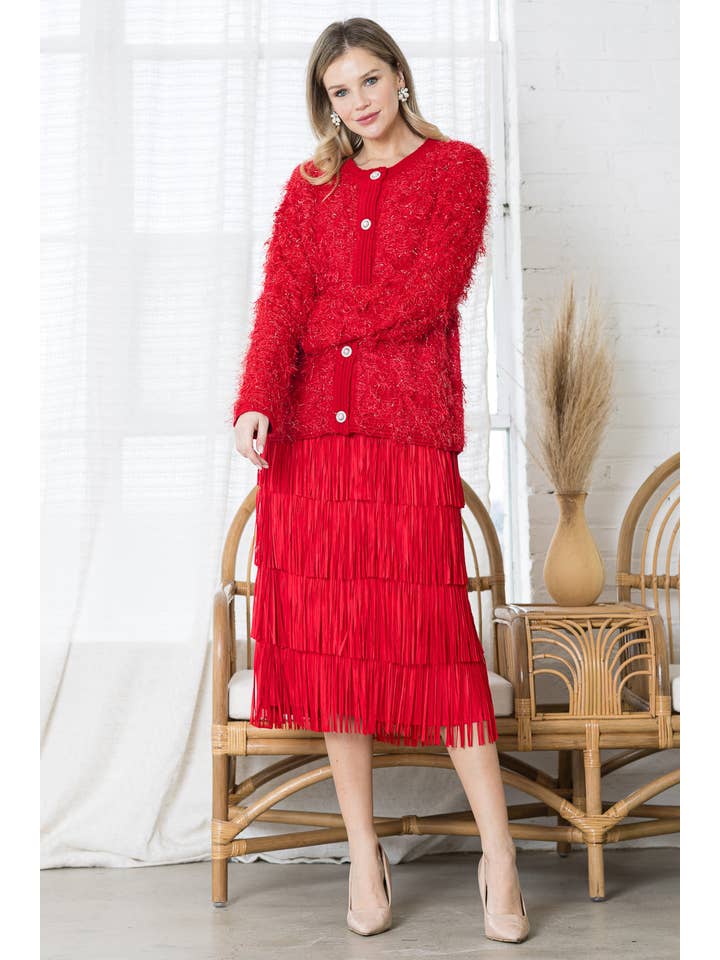 Joh Apparel - Wholesale Skirt - Women's - Jayleen Fringe Skirt14