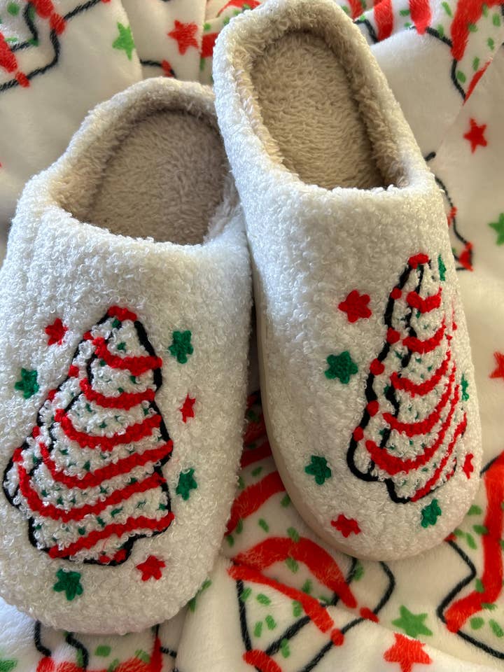 JILLIAN INK LLC - Wholesale Slippers - Women's - Christmas Tree Cake Slippers