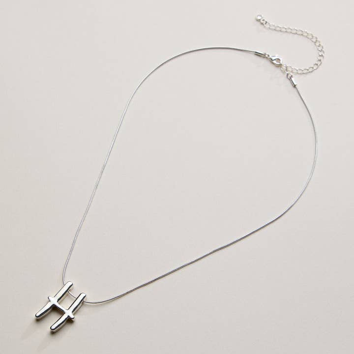 Frem - Wholesale Pendant/Charm Necklace - A Set of 16 Letters Gold Dipped Necklace – Gold & Silver Alphabet Charm Jewelry69