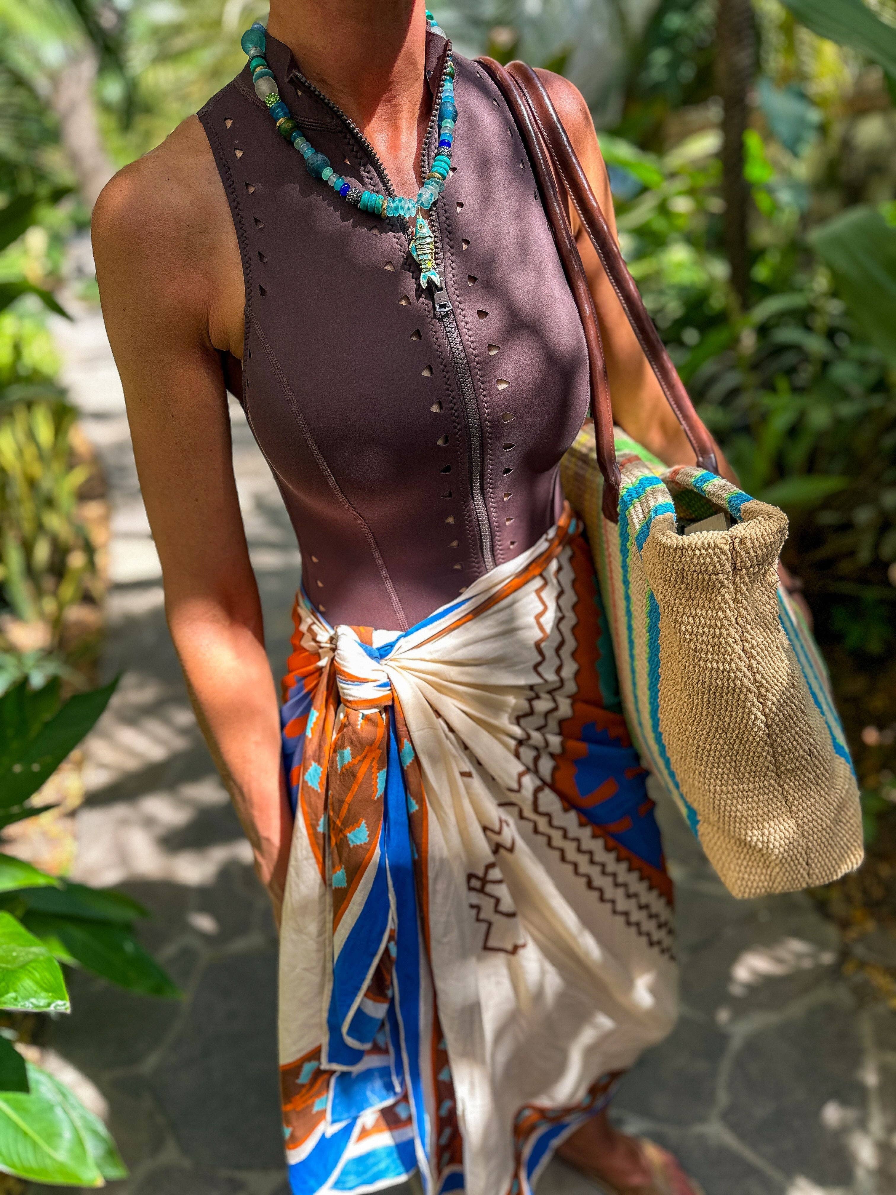 Twine & Twig - Wholesale Pendant/Charm Necklace - Tribal Fish Necklace | Azul1