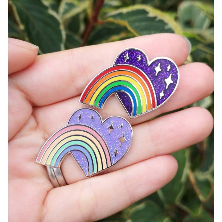 T & Belle - Wholesale Lapel Pin/Button - Celebrating our Rainbow, Remembering our Stars' Bright Enamel Pin - Joy & Loss3