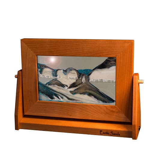 Exotic Sands, Inc. - Wholesale Decorative Tabletop Object - Cherry Wood (Fall Decor) Moving Sand Art Pictures10