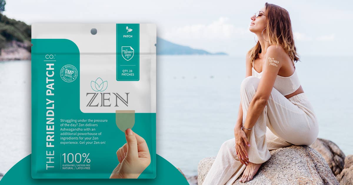 Friendly Patch CO - Wholesale Oral Supplement/Vitamin - Stress Patches Relax & Let Go Ashwagandha Gaba 8 Patches6