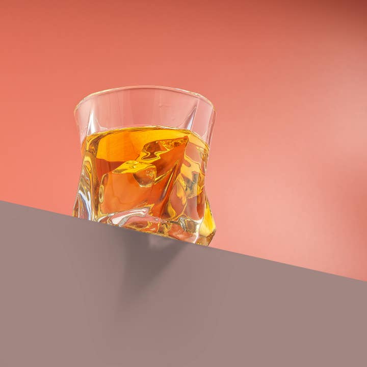 JoyJolt - Wholesale Cocktail/Liquor Glass - Aurora Crystal Whiskey Glasses, Set of 2