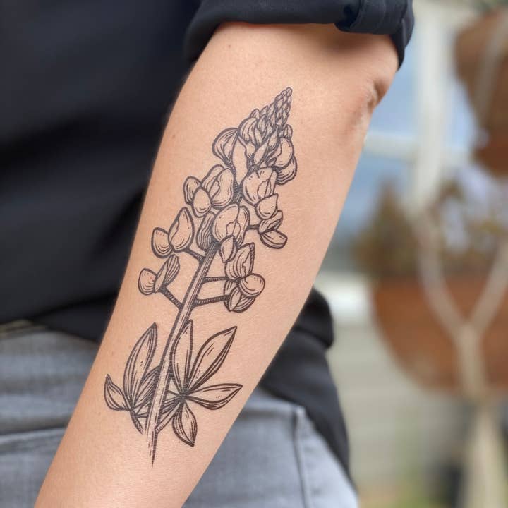 NatureTats - Wholesale Temporary Tattoo - Bluebonnet Temporary Tattoo