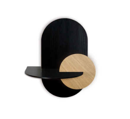 Woodendot – Engroshandel Soveværelsesmøbel – ALBA L - Ovalt Sengebord med skjult opbevaring2