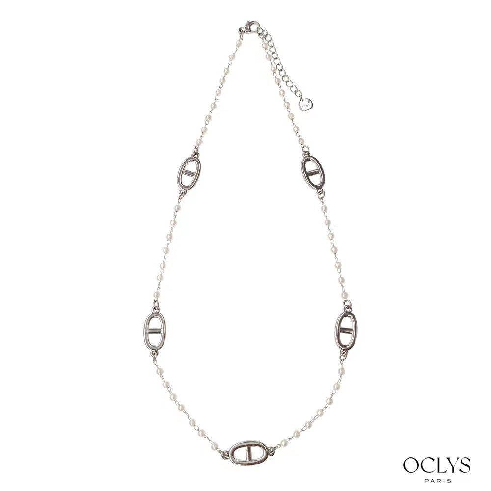 Oclys - Wholesale Beaded/Pearl Necklace - Set of 12 assorted beaded necklaces stainless steel Vana3