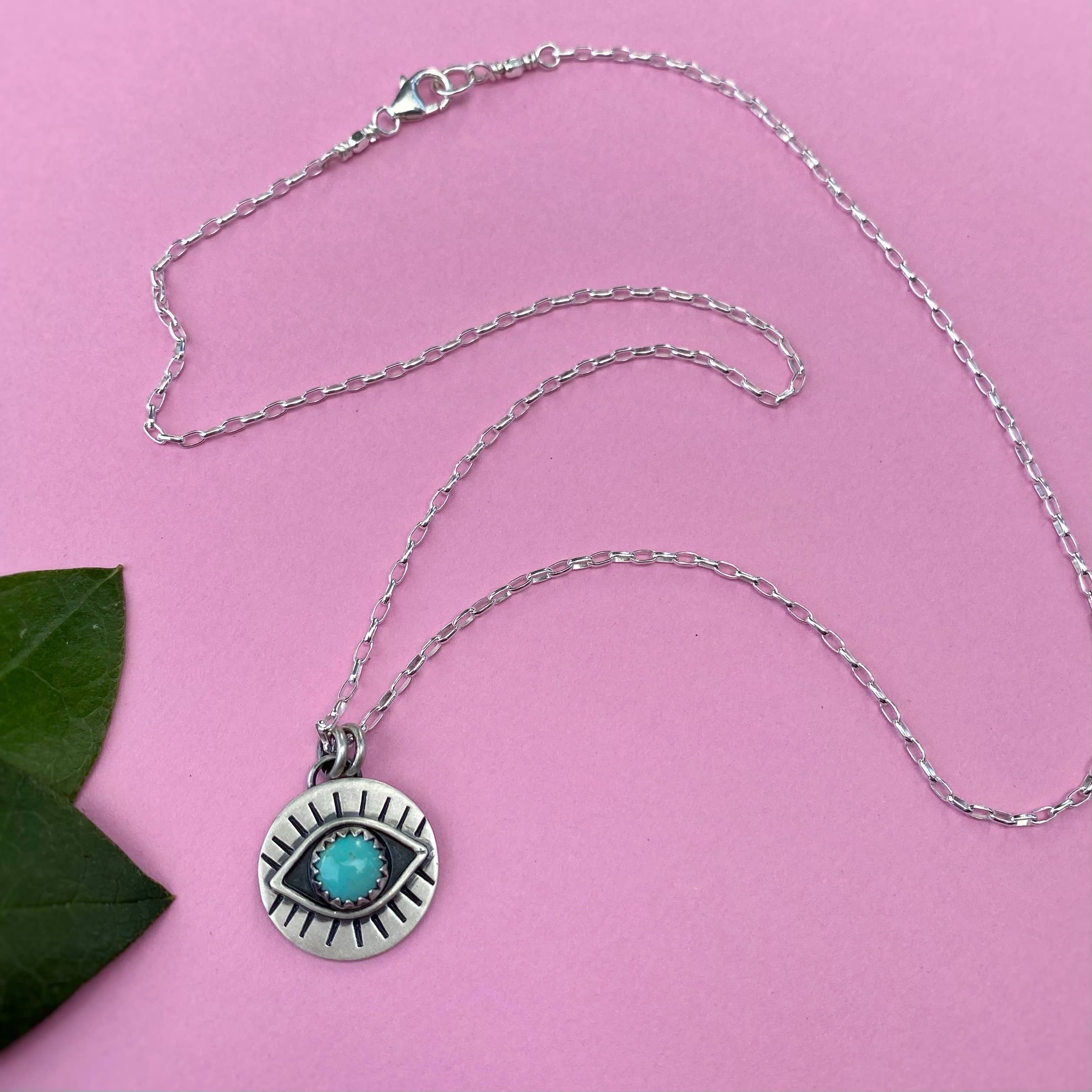 Blue and Blue - Wholesale Pendant/Charm Necklace - Eyeball Necklace - Turquoise9