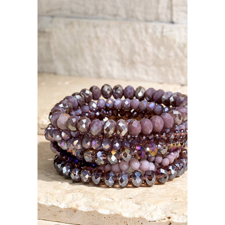 Urbanista - Wholesale Beaded Bracelet - Glass Bead 9 Set Bracelet