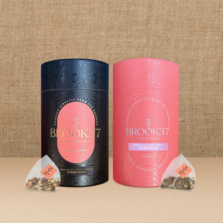 Blush & Bloom - Et udvalg af Earl Grey og jordbærte for engroshandel hos Brook37 The Atelier