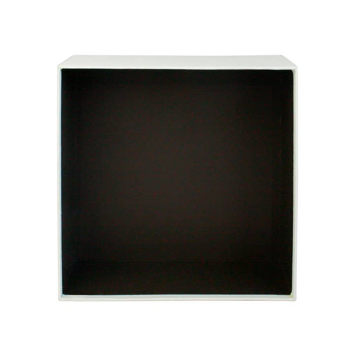 Emartbuy – wholesale Presentbox – Cream Box med blått lock - 23,5 x 23,5 x 10 cm