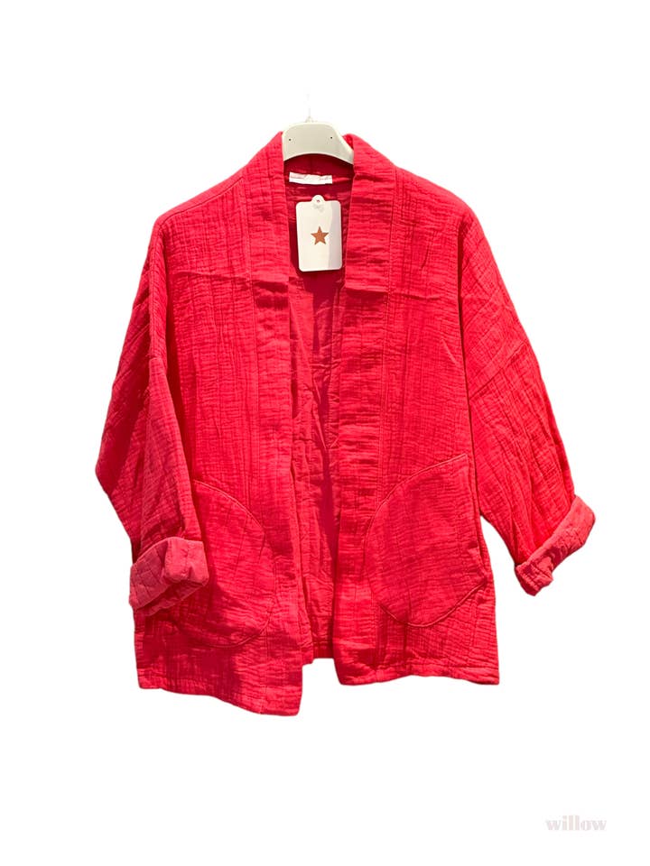 Moonsun - Wholesale Jacket - Women's - #5230 cotton-gauze kimono-style jacket15