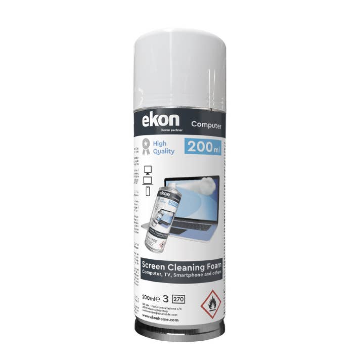 Mousse d'écran pour PC, TV et smartphone, 200 ml pour la vente par EKON