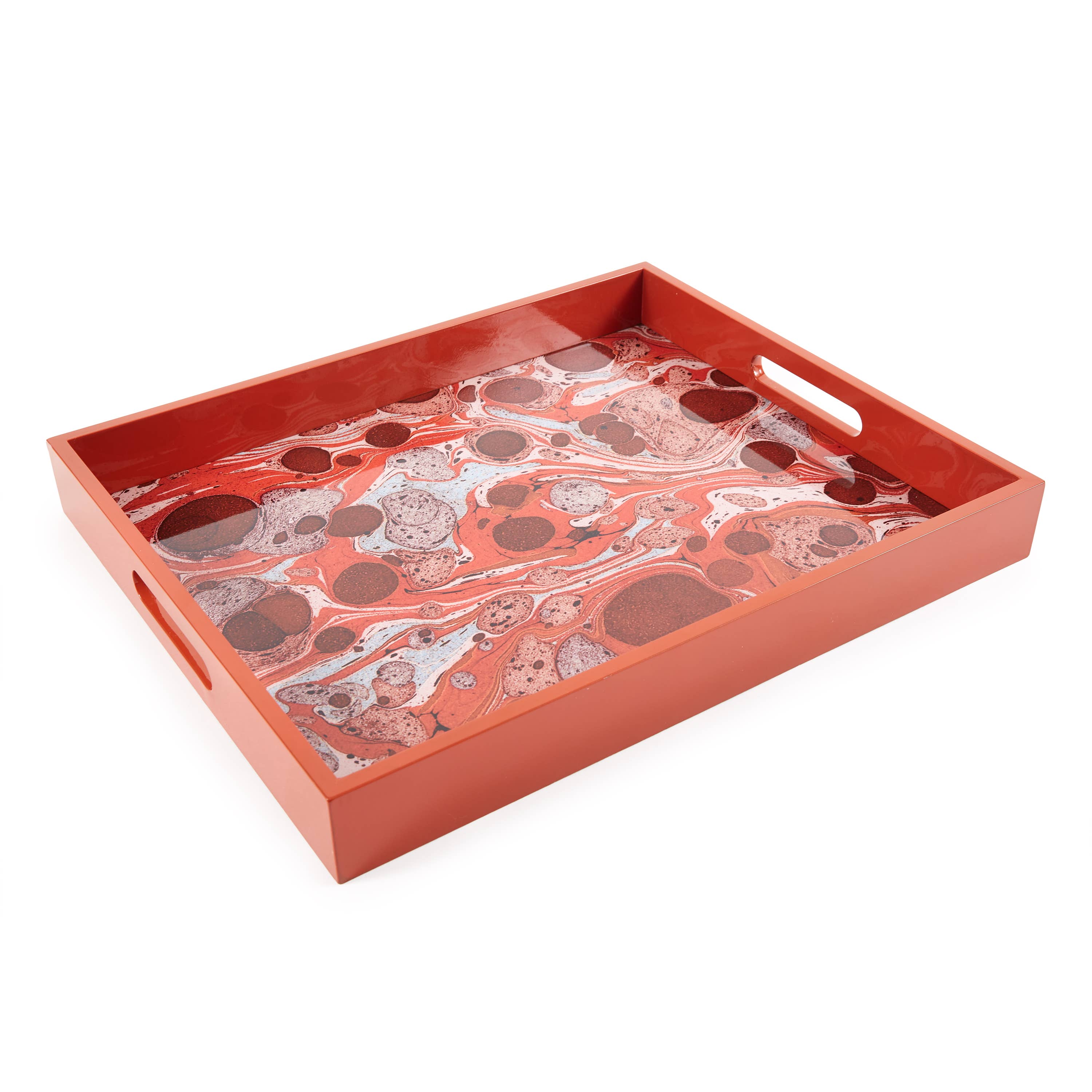 Siren Song - Wholesale Decorative Tray - Carnelian Rectangular Lacquer Tray – Sienna 1