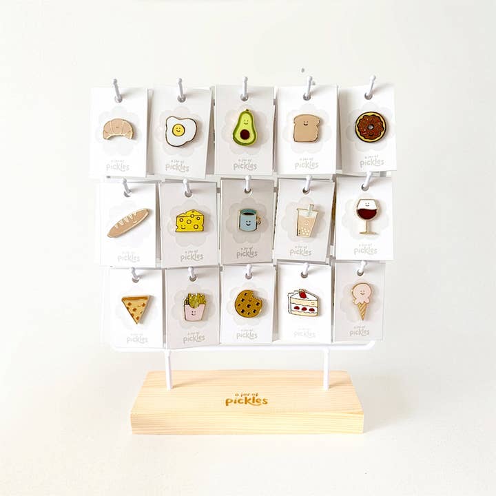 Cafe Collection Preset Pin Display for wholesale by A Jar Of Pickles