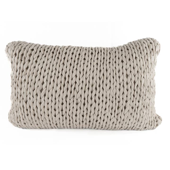 Rami Pillow - Oatmeal 16"x24" for wholesale by Merben International Inc.
