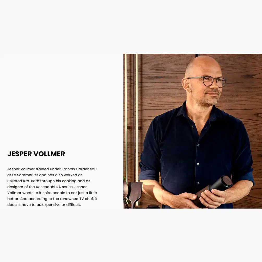 Danish Design Collective - Vente Spatules - Rosendahl - RÅ - Spatule/spatule de cuisine en bois de frêne de 11,8 po7