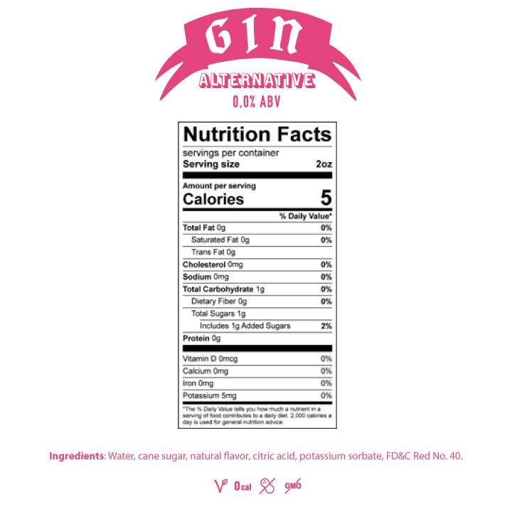 Trejo's Zero Proof Spirits - Wholesale Non-Alcoholic Spirits/Wine/Beer - Trejo's Spirits Zero Proof Pink Gin Alternative (6 Pack)12