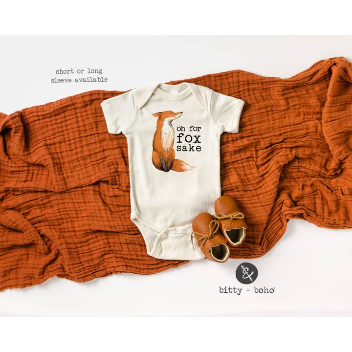 Bitty & Boho - Wholesale Bodysuit (Non-Footed) - Baby - Oh For Fox Sake