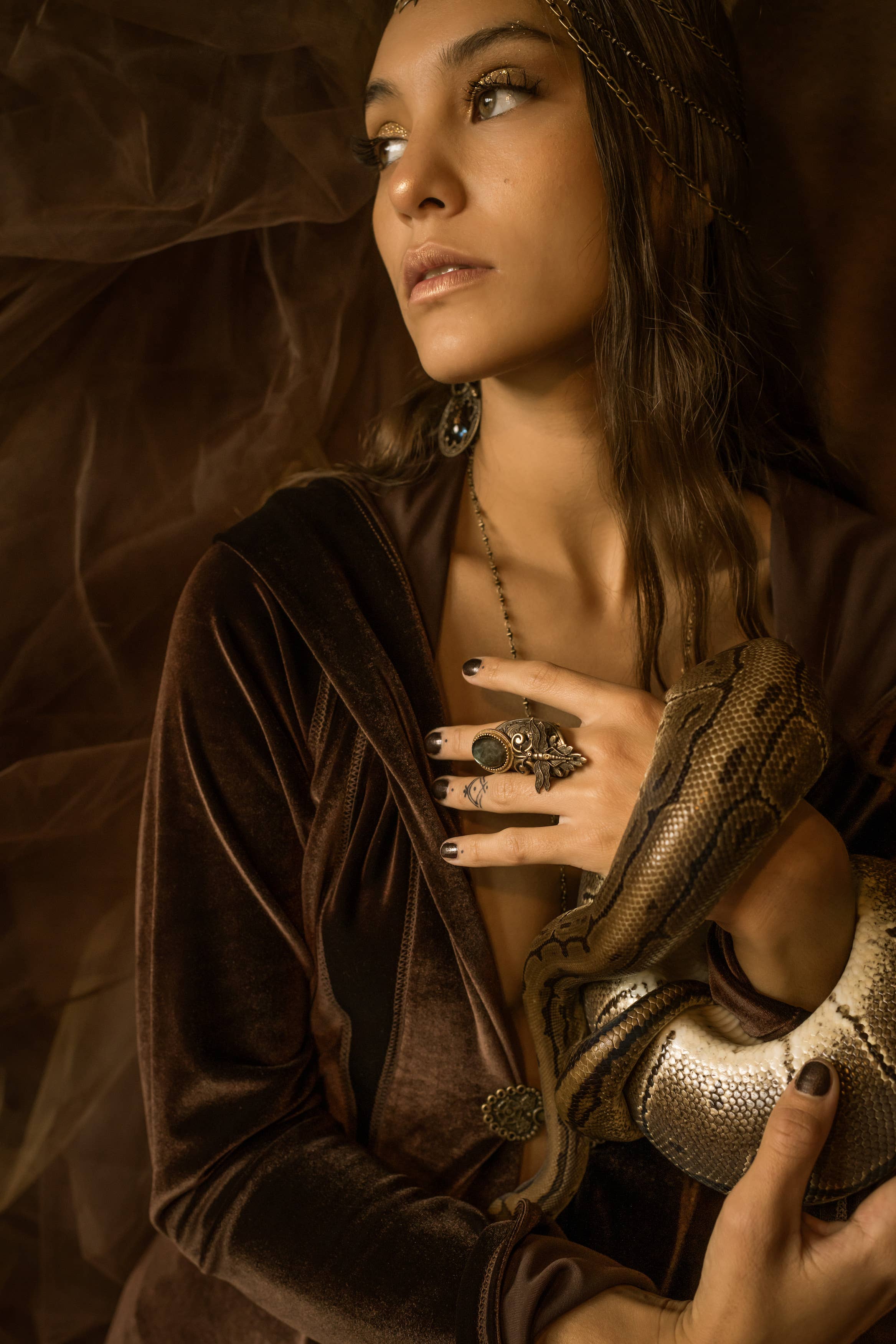 Trollbinde - Wholesale Cocktail/Statement Ring - Cavern Lantern Finger Armor2