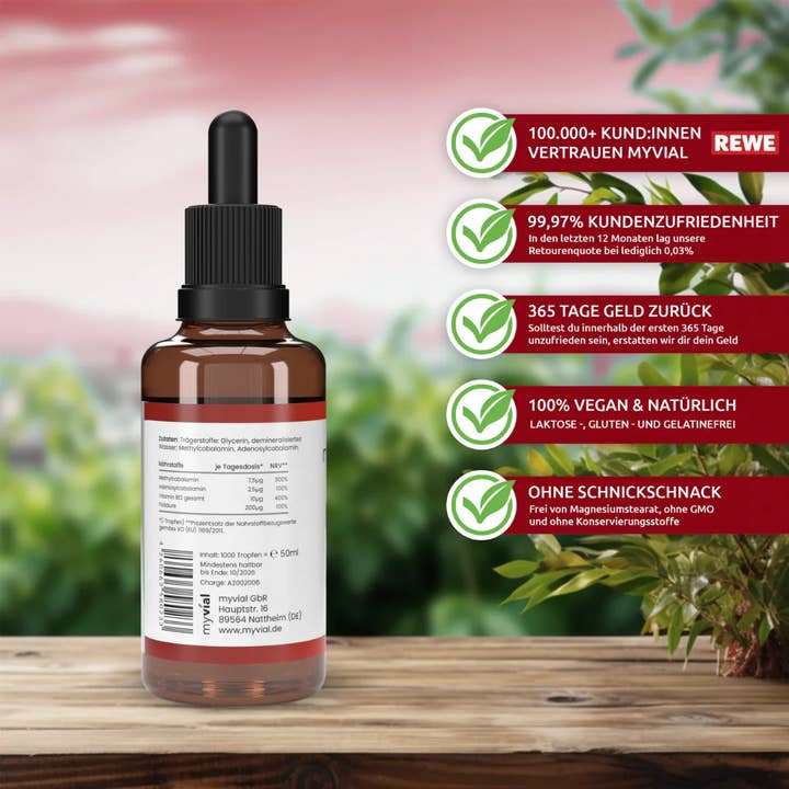 myvial - Wholesale Oral Supplement/Vitamin - Vitamin B12 Drops + Folate5