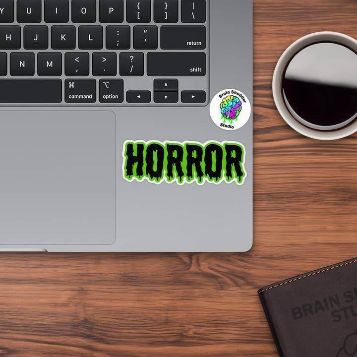 Brain Shudder Studio - Wholesale Sticker - Black and Green Horror Sticker3