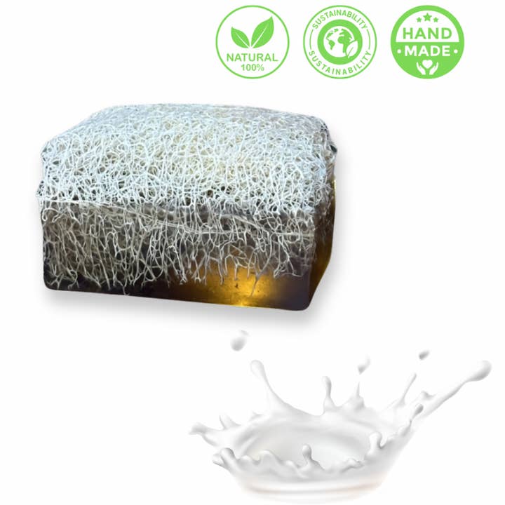 Donkey Milk Soap with Pumpkin Fiber for wholesale by De Vitamineshop bv