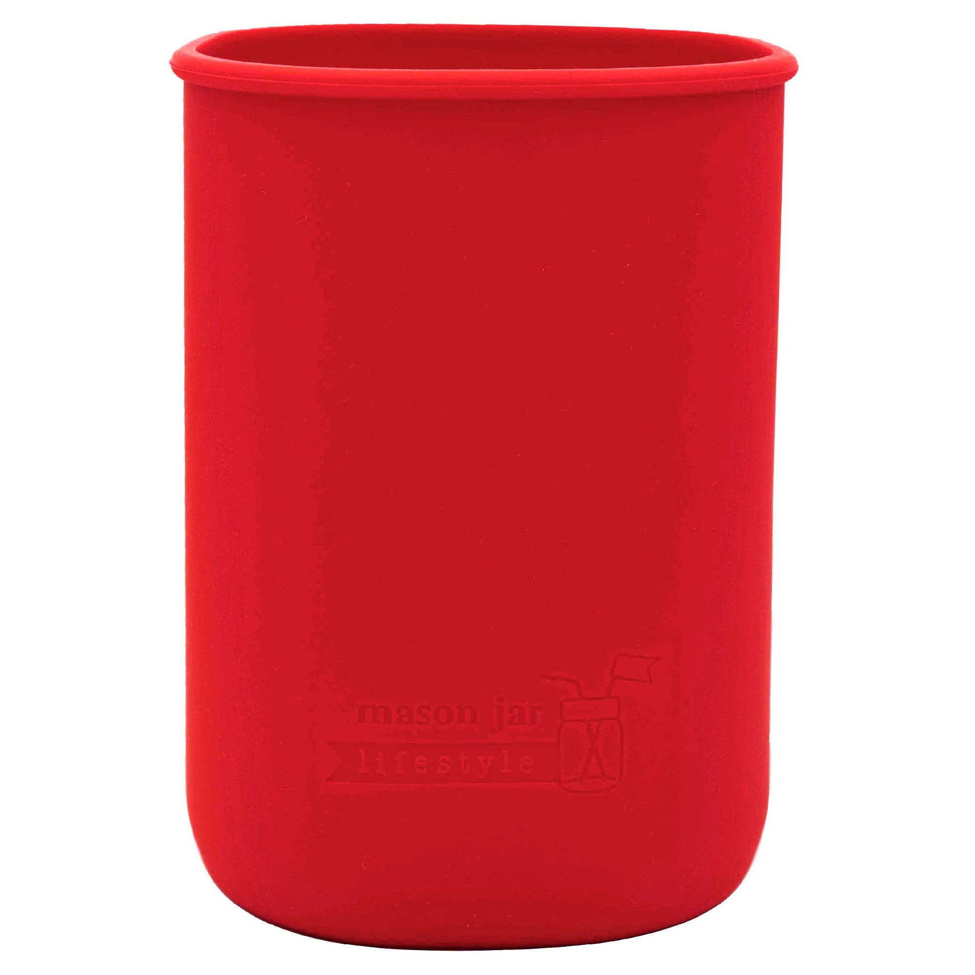 Mason Jar Lifestyle - Vente Housses de boisson - Manchon en silicone pour pots Mason d'un demi-gallon de 64 oz2