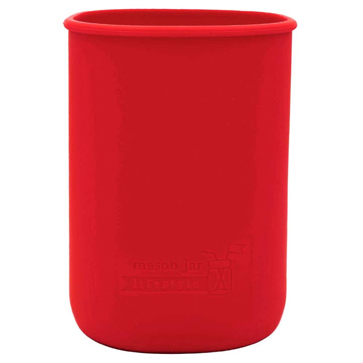 Mason Jar Lifestyle - Vente Housses de boisson - Manchon en silicone pour pots Mason d'un demi-gallon de 64 oz2