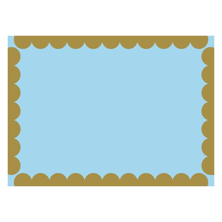 Set de table en papier bleu pastel (8 unités) pour la vente par MI FIESTA