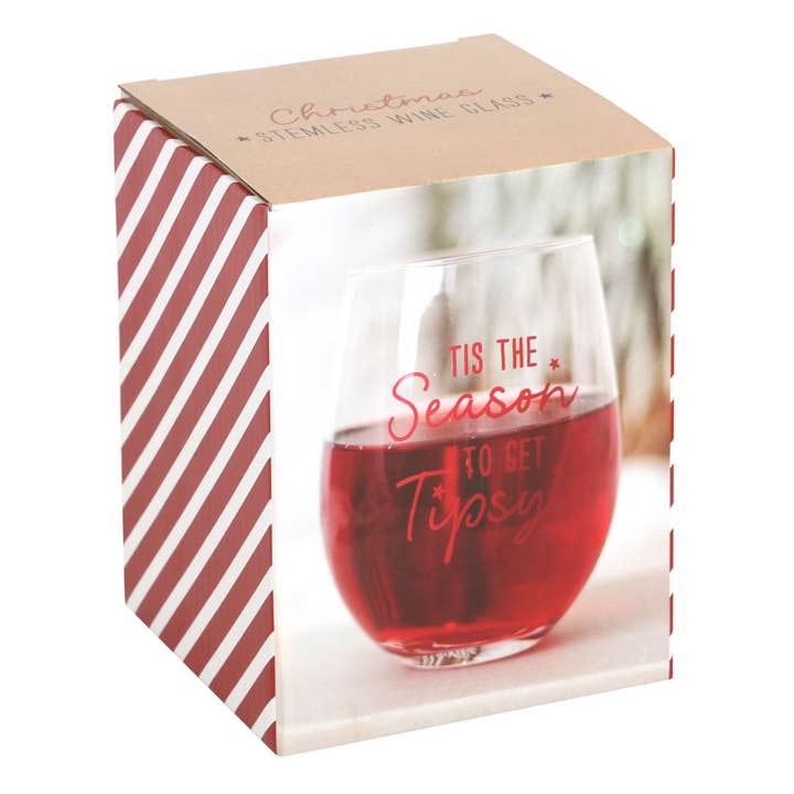 Something Different Wholesale – Großhandel Weingläser – Weihnachtsglas ohne Stiel von Season to Get Tipsy3
