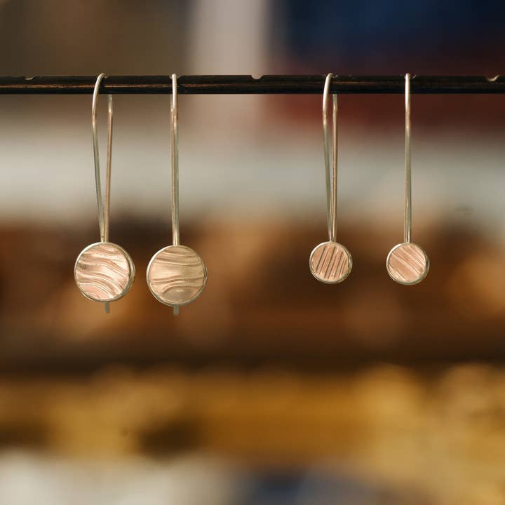 Mozzafiato Drop Earrings - Long Silver for wholesale by Martini Metal Craft
