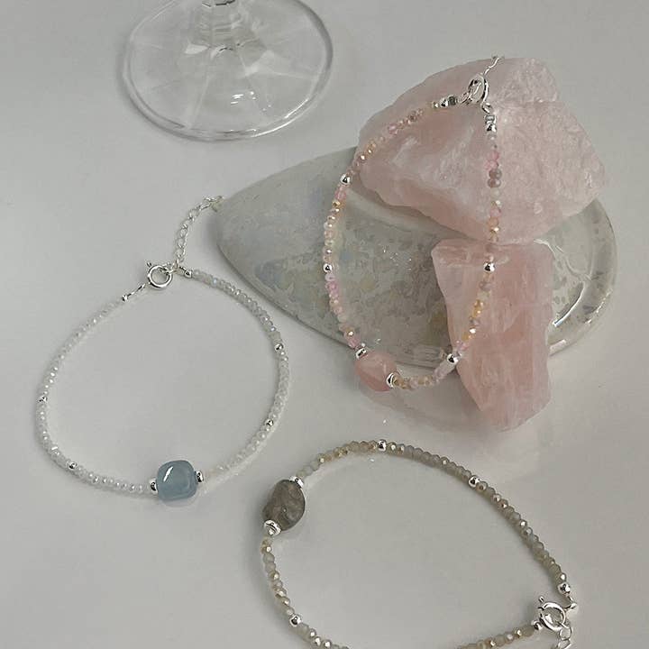 MOND HAUS - Wholesale Beaded Bracelet - Isolde Bracelet | Natural Stone & Sterling Silver 925 Beads3
