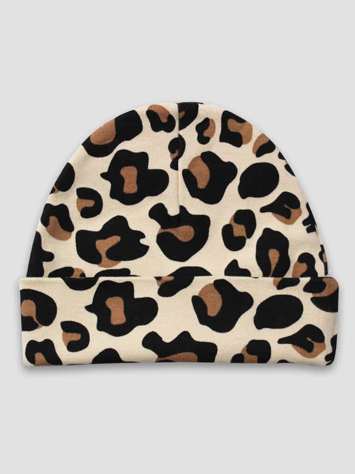 Wholesale Laughing Giraffe Blank Baby Cotton Beanie Hats - Open Sizing