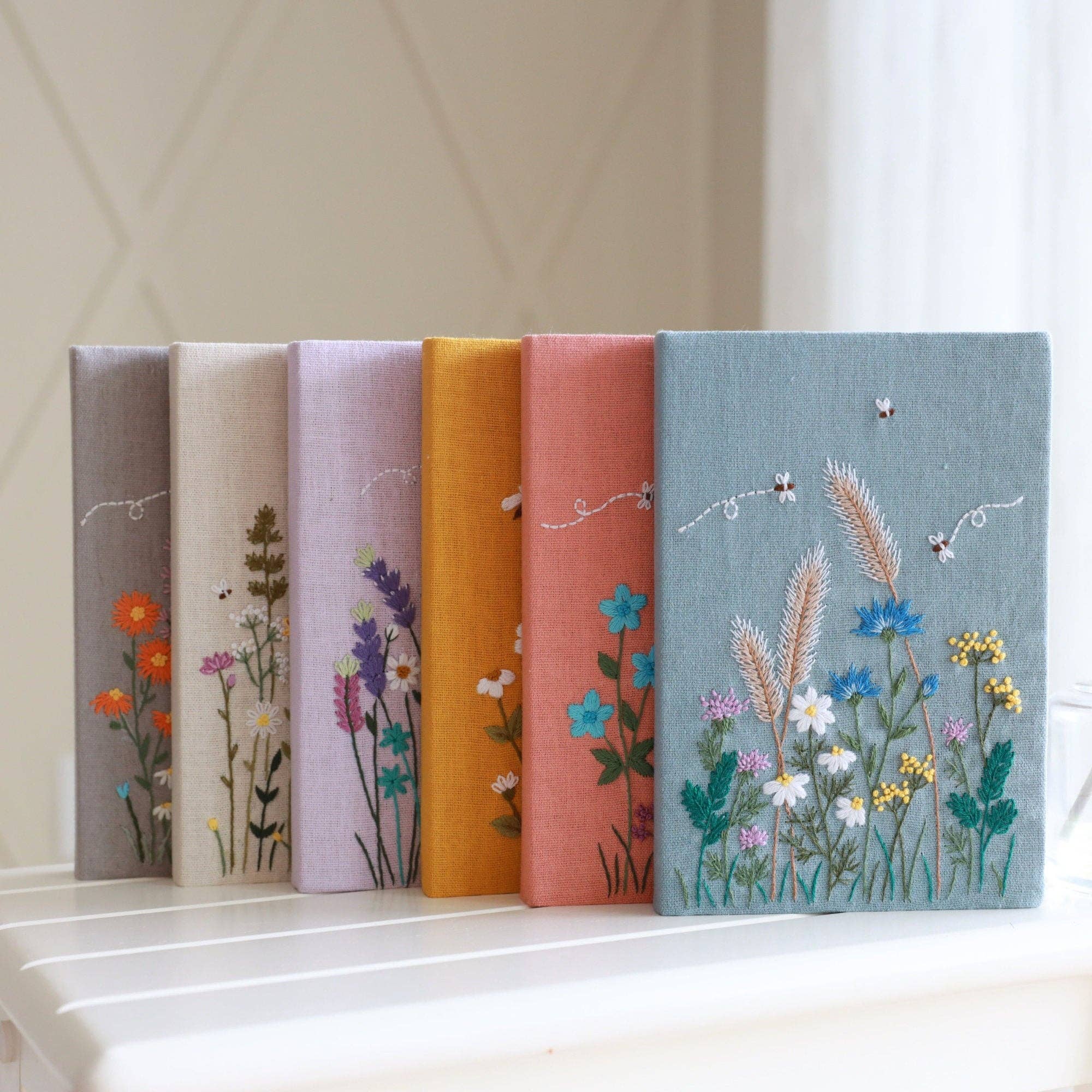 Finer Embroidery - Vendita all'ingrosso Quaderni - Quaderno Ricamato a Mano con Ricamo di Fiori6