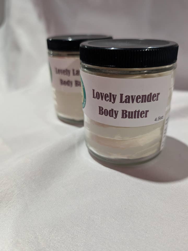 Handmade Lavender Whipped Cocoa Butter Body Butter for wholesale by Grandma Jean's Pennsylvania Kitchen