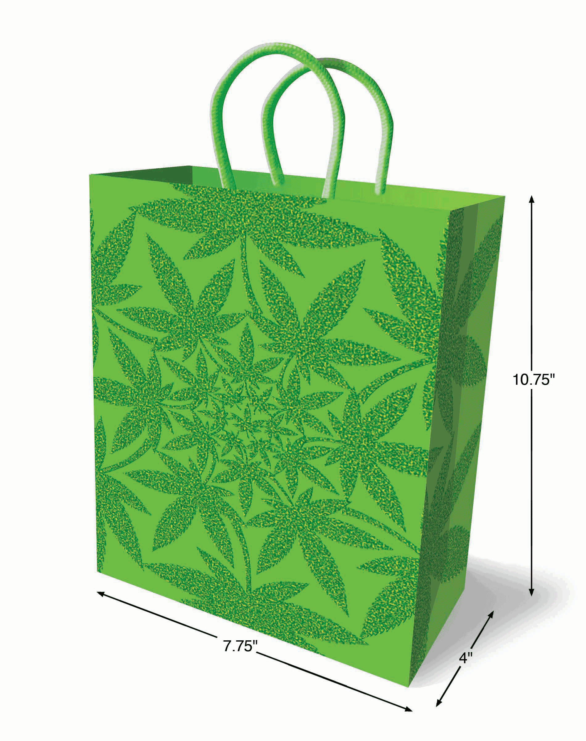 Little Genie Productions - Wholesale Gift Bag - Cannabis Glitter Ganja Gift Bag1