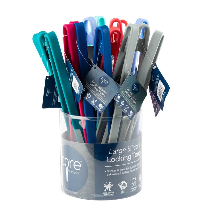 CORE KITCHEN Cdu Silicone Tongs - New for wholesale by Core Home
