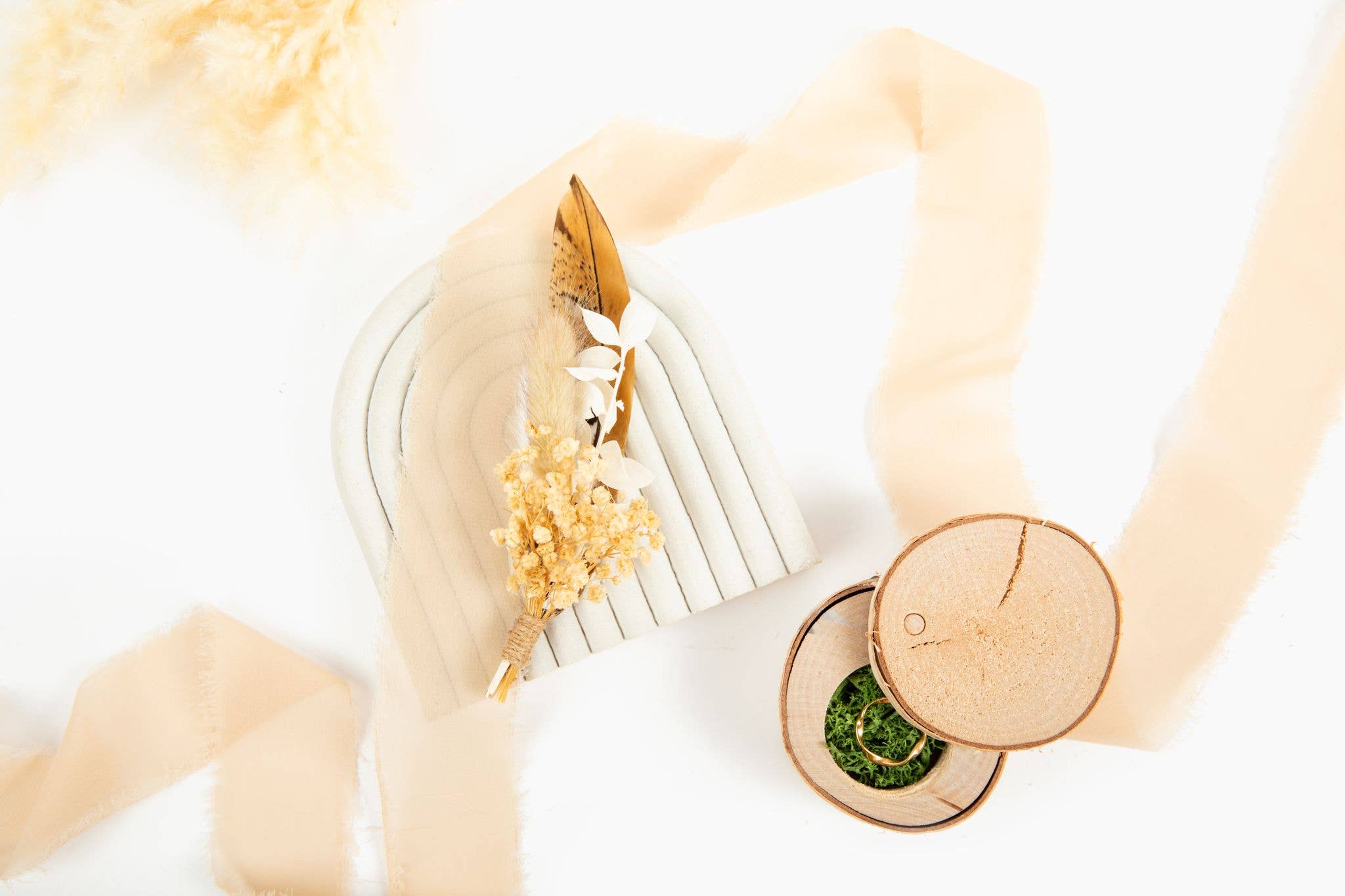 Withered Whimsy - Wholesale Hat Accessory - Women's - Hat feathers - Neutral Pheasant6