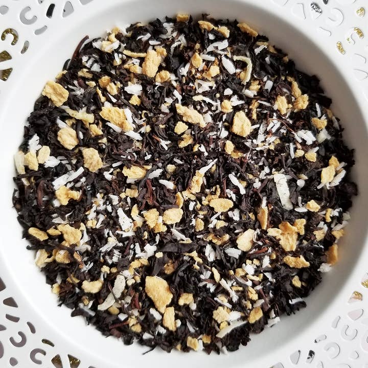 Coconut Tea, Black Tea, Dessert Tea, Coconut Maple Tea for wholesale by Dessert by Deb