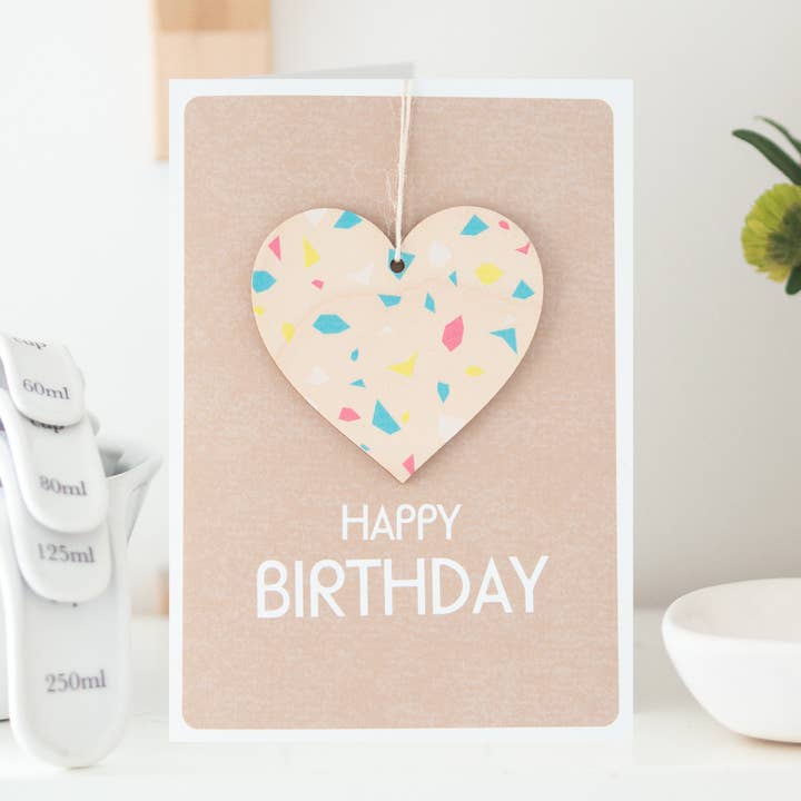 Heart Birthday Card for wholesale by Daisycat