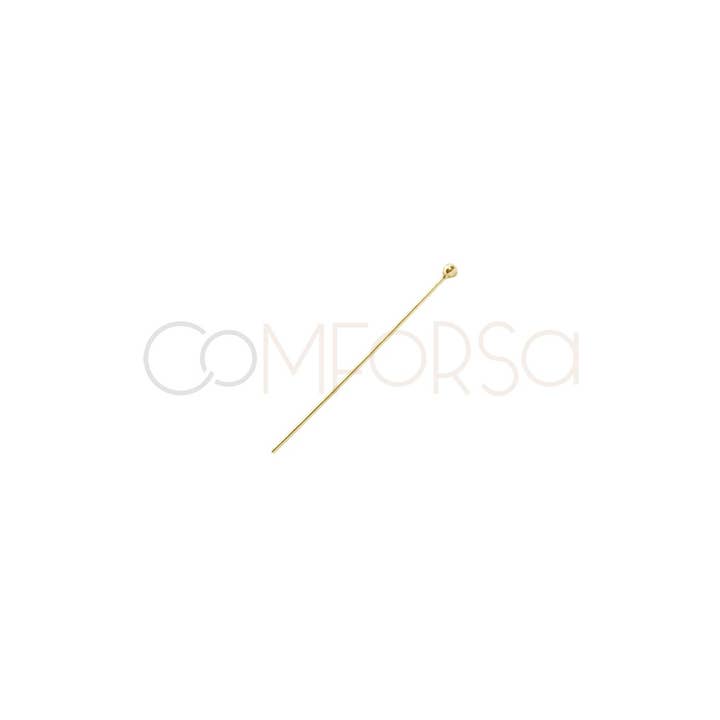 COM FORSA SL - Wholesale Craft Supplies - Sterling Silver 925 Pin With Ball End 27 Mm3